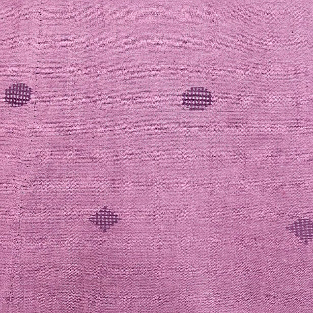 Violet Printed Cotton Fabric, laid flat