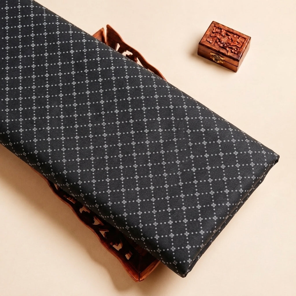Black Diamond Rayon Fabric