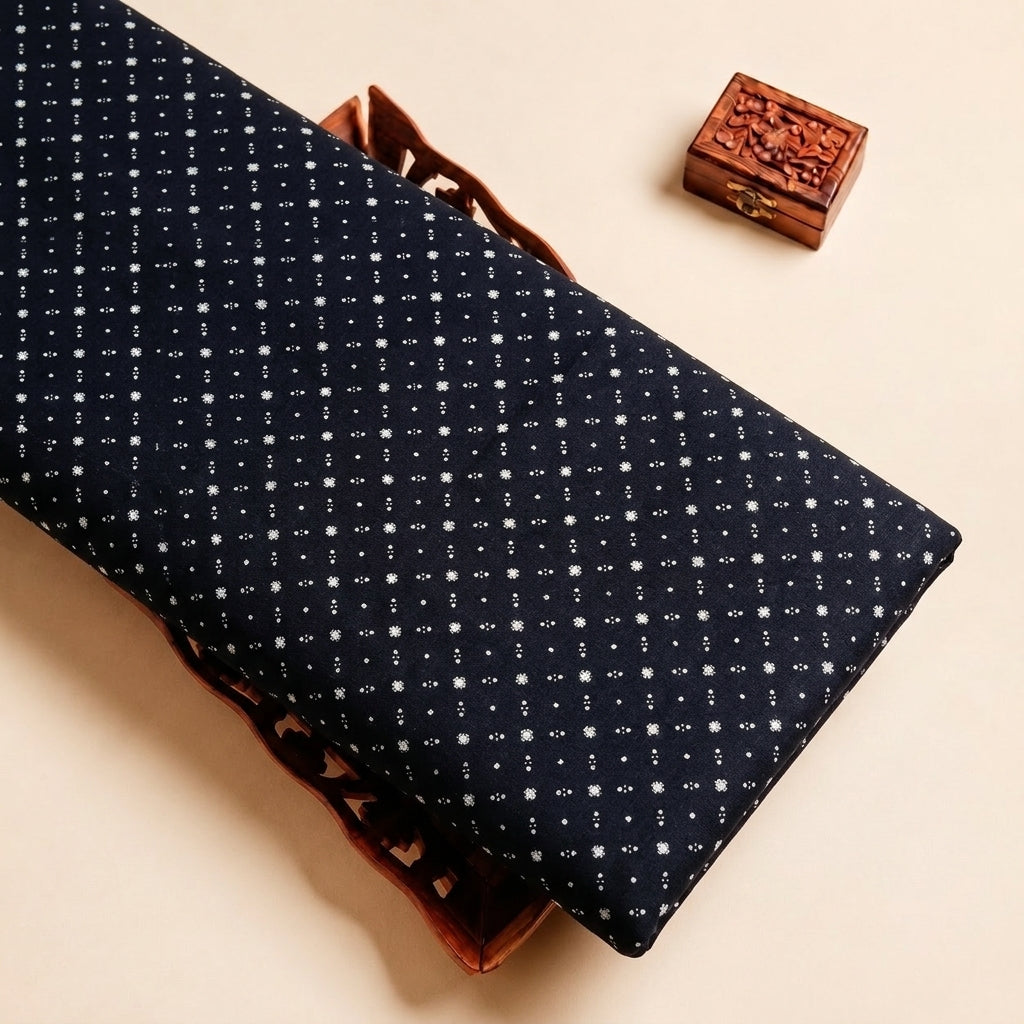 Black Diamond Rayon Fabric