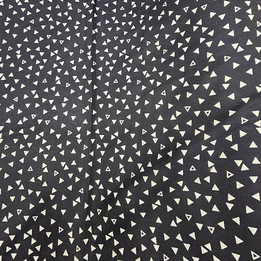 Black Diamond Rayon Fabric, laid flat