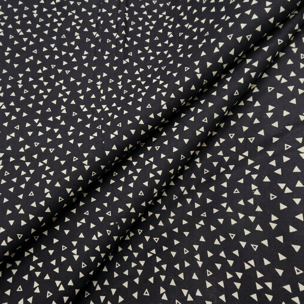 Black Diamond Rayon Fabric, folded