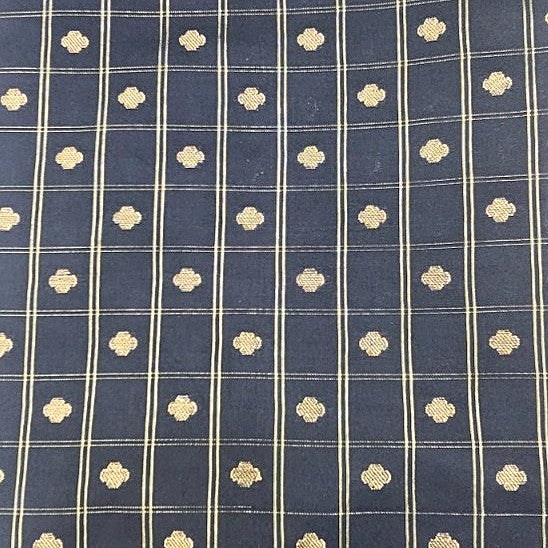 Black Zari Semi Banaras Fabric, laid flat