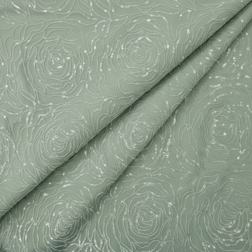 Floral Embroidery Georgette Fabric