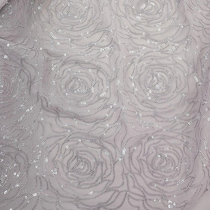 Floral Embroidery Georgette Fabric