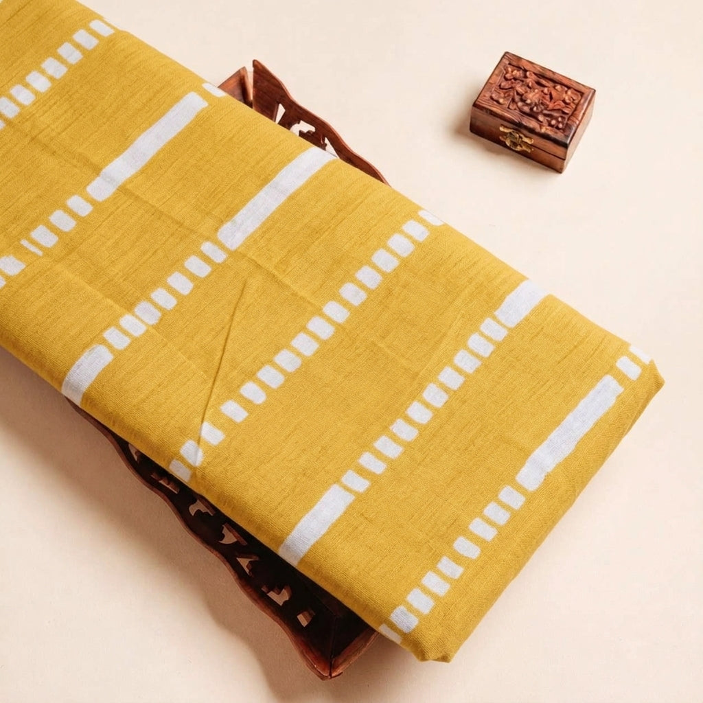 Yellow Stripes Cotton Fabric - EB10531 - EB10531 - tray_3