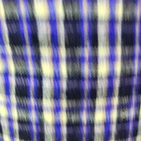 Checked Cotton Fabric - EB10766 - Flat fabric