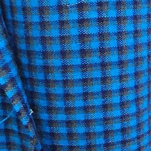 Checked Cotton Fabric - EB10778 - Flat fabric