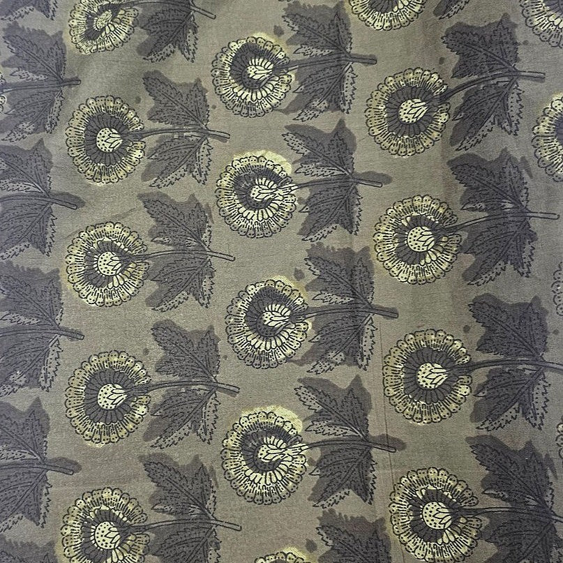 Floral Cotton Fabric - EB10917 - Flat fabric