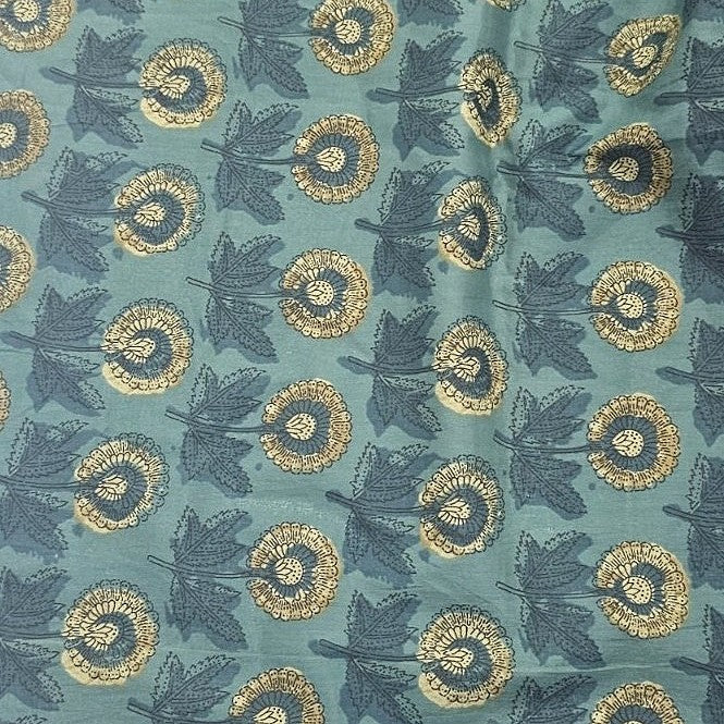 Floral Cotton Fabric - EB10920 - Flat fabric