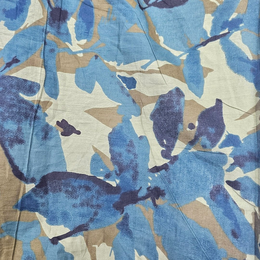 Leaf Cotton Fabric - EB10921 - Flat fabric