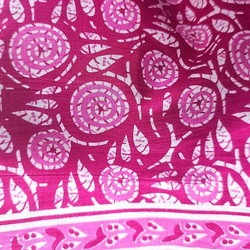 Floral Cotton Fabric - EB11183 - Flat fabric