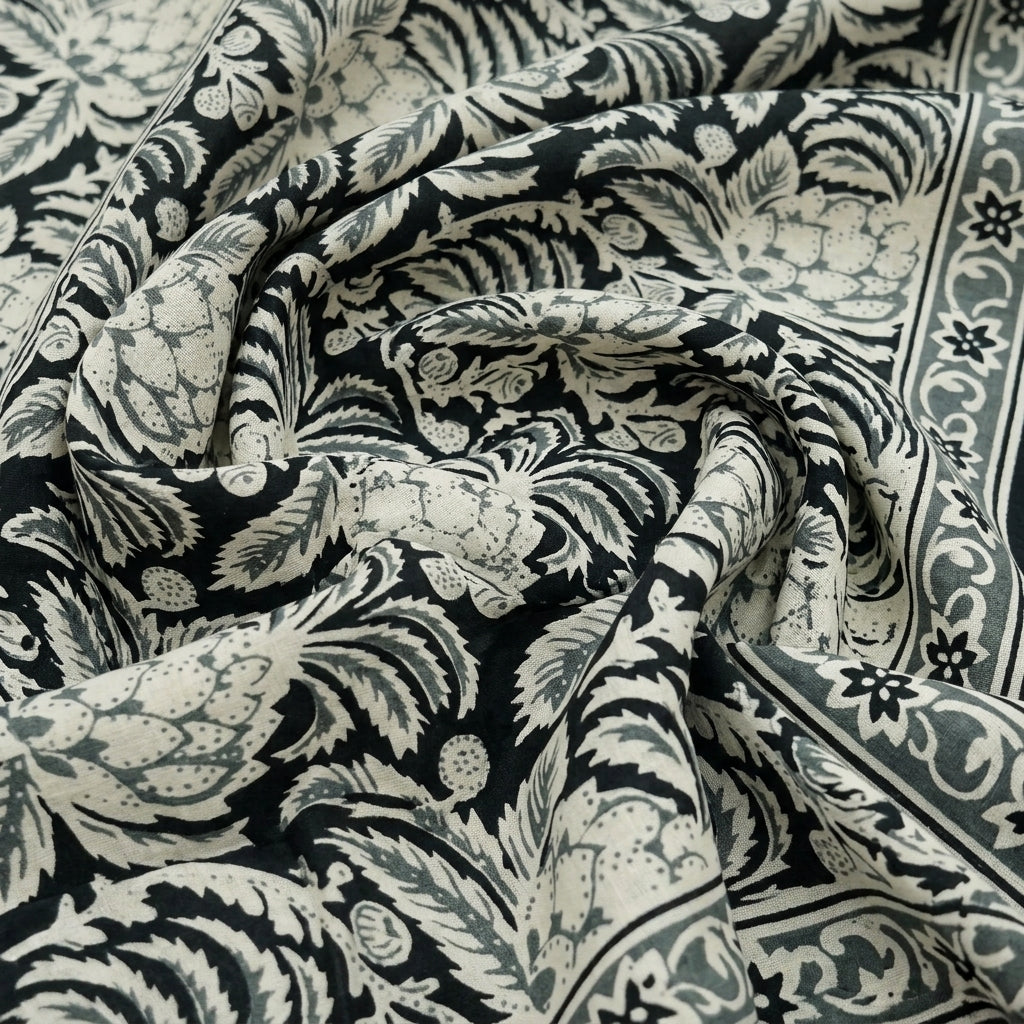 Floral Cotton Fabric - EB11184 - Swirl