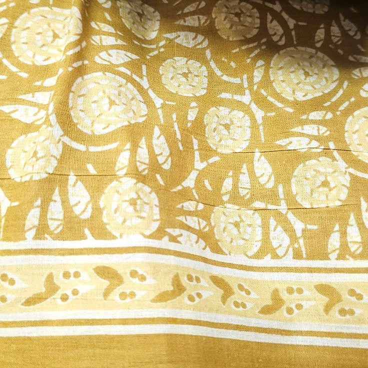Floral Cotton Fabric - EB11185 - Flat fabric