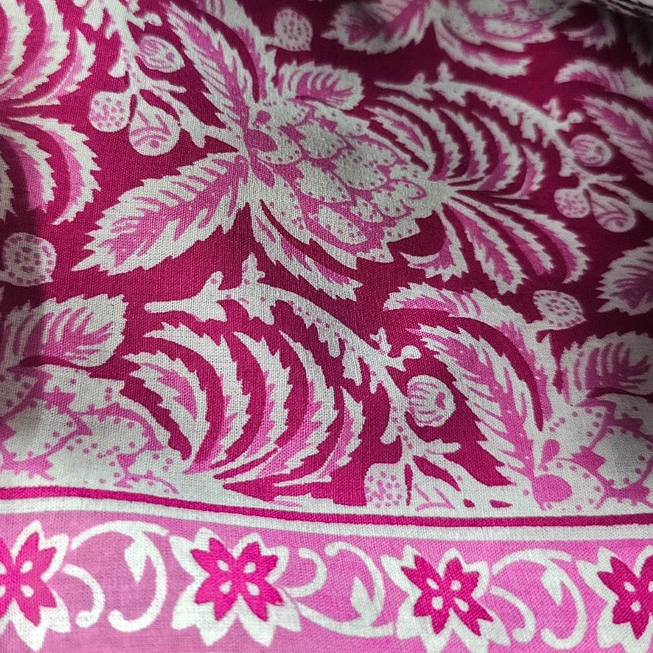 Floral Cotton Fabric - EB11192 - Flat fabric