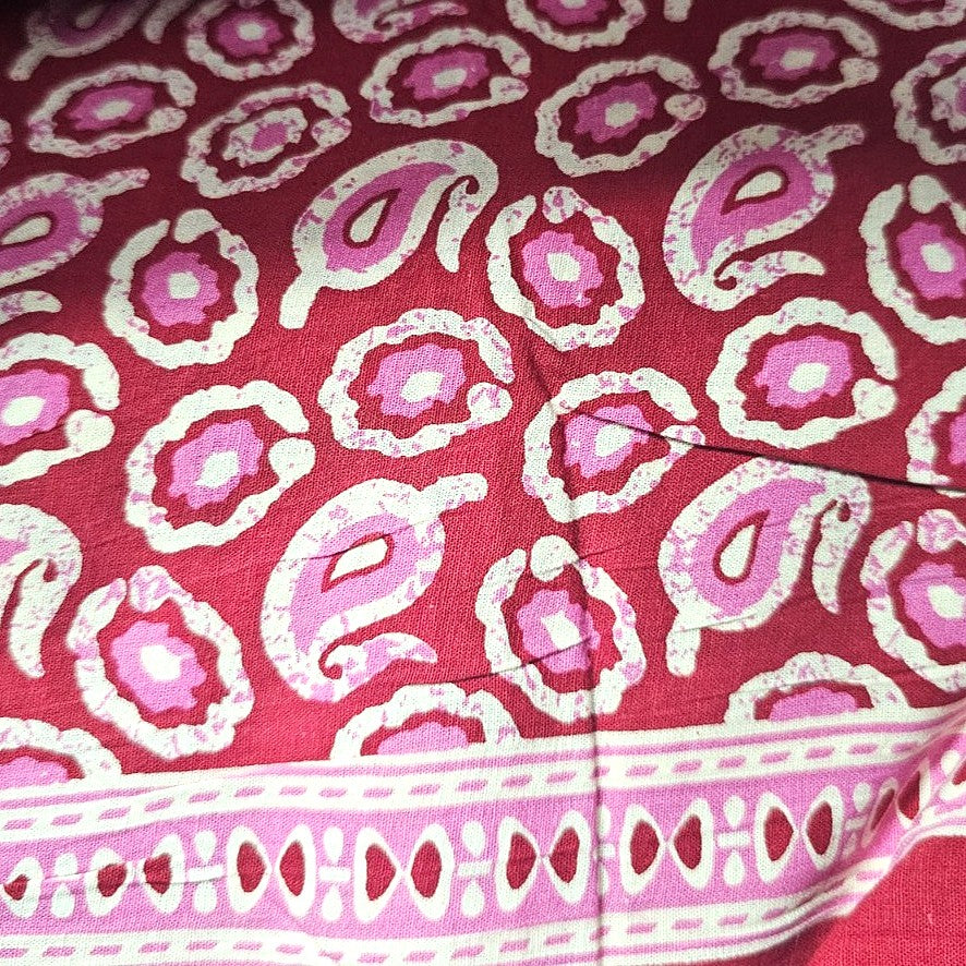 Paisley Cotton Fabric - EB11198 - Flat fabric