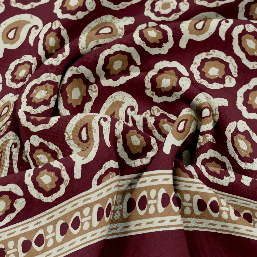 Paisley Cotton Fabric - EB11201 - Swirl