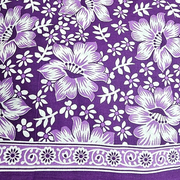 Floral Cotton Fabric - EB11202 - Flat fabric