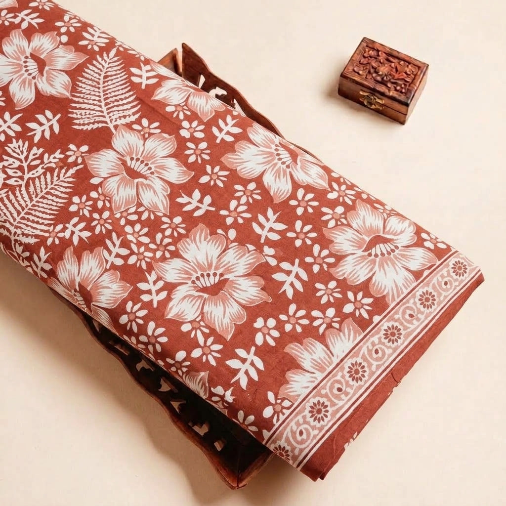 Floral Cotton Fabric - EB11205 - tray_4