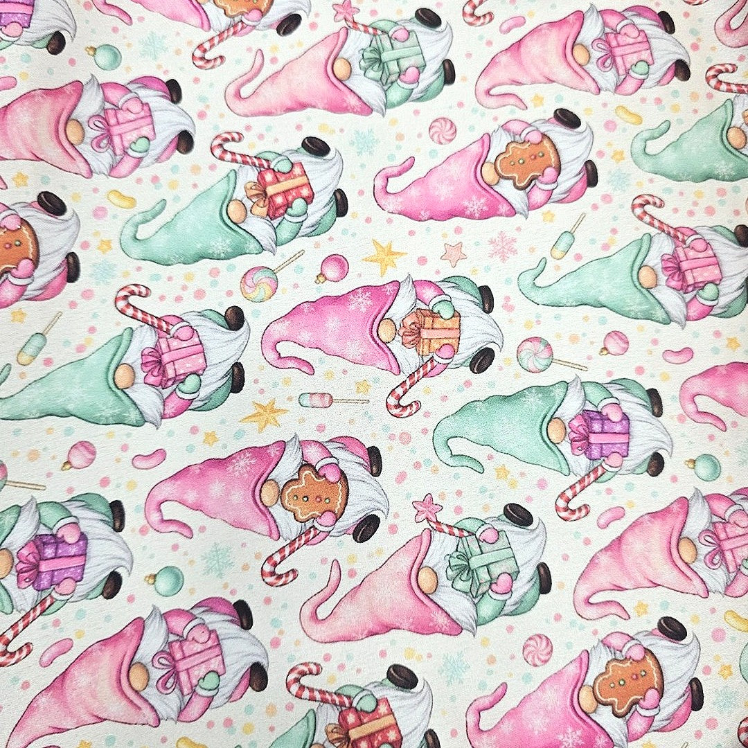 Cream Printed Satin Fabric - EB11390 - EB11390 - Flat fabric