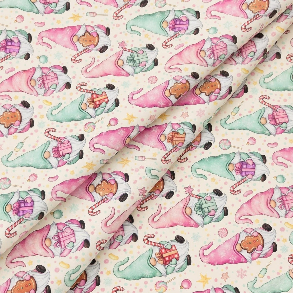 Cream Printed Satin Fabric - EB11390 - EB11390 - folds