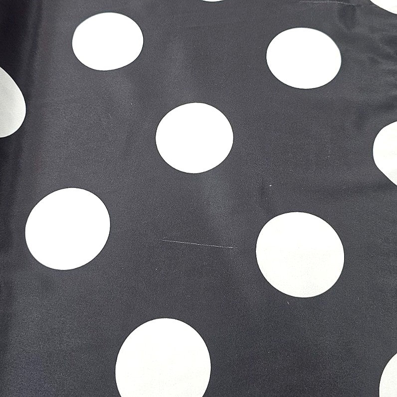 Polka Dots Satin Fabric - EB11448 - Flat fabric