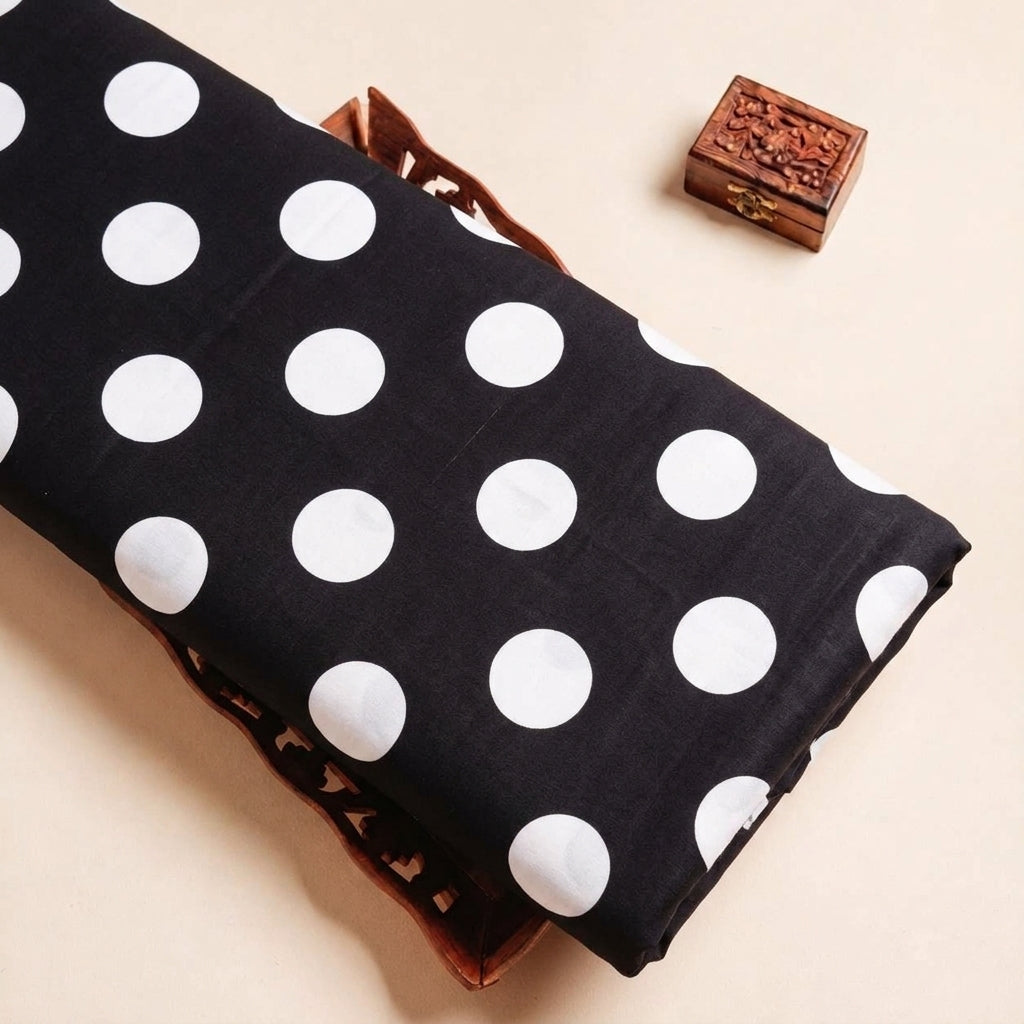 Polka Dots Satin Fabric - EB11448 - tray_3