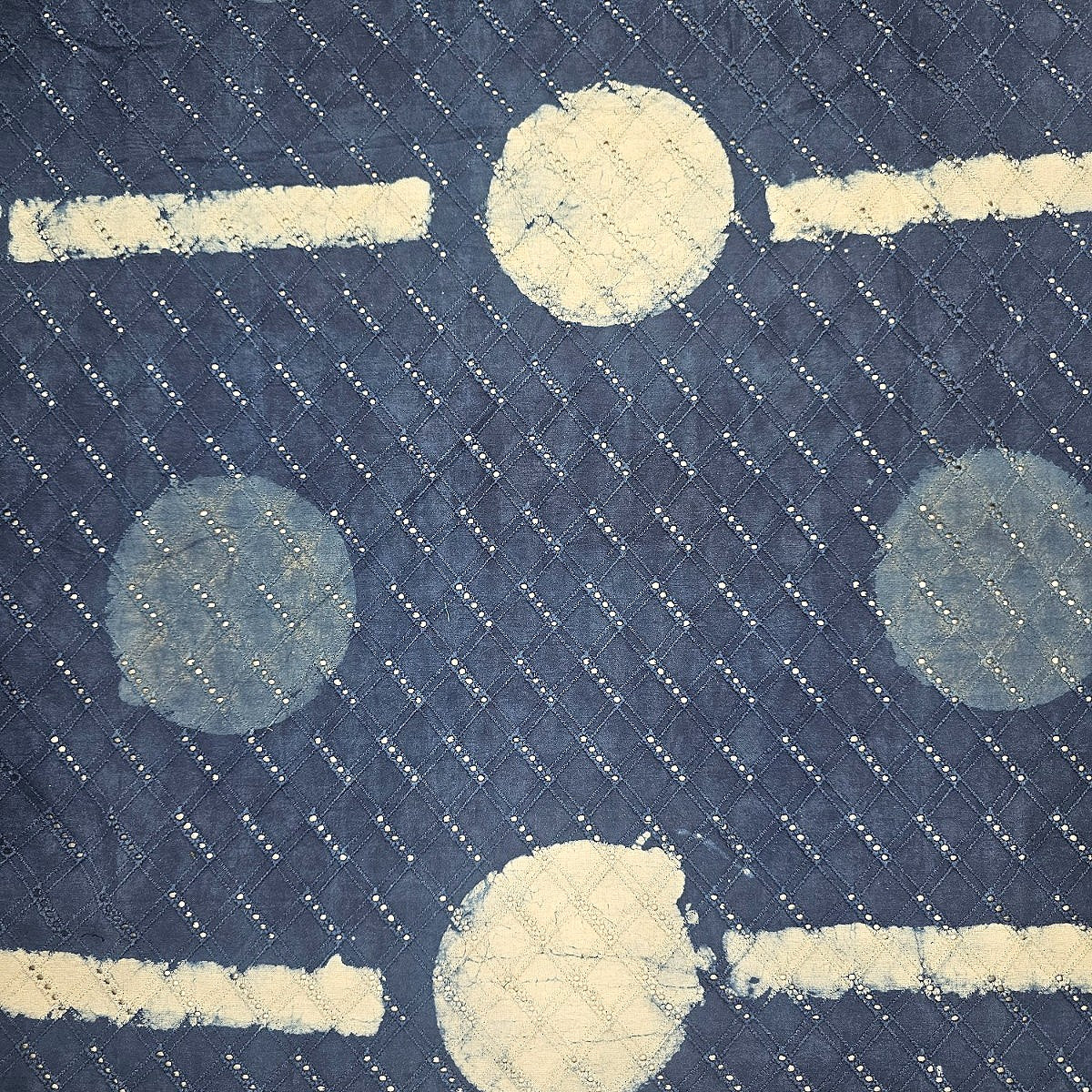 Indigo Batik Cotton Fabric - EB12309