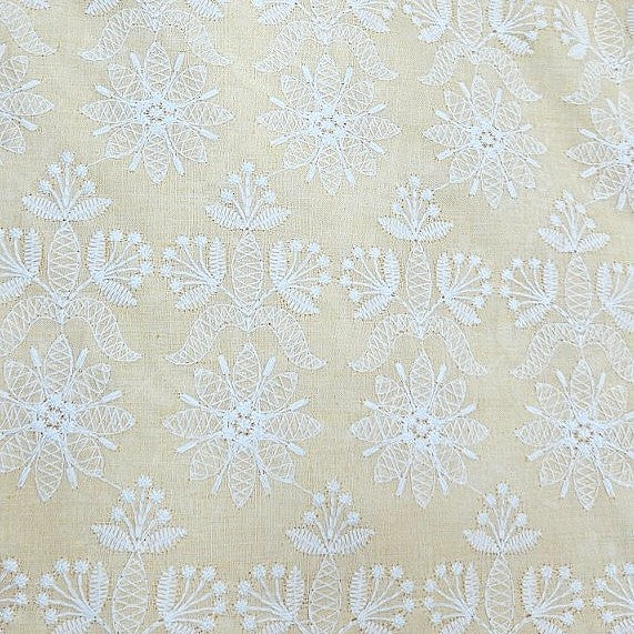 Embroidery Cotton Fabric - EB12653 - Flat fabric