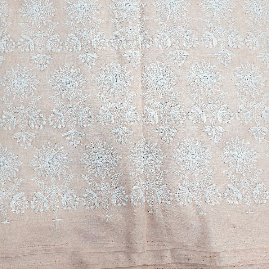Embroidery Cotton Fabric - EB12655 - Flat fabric