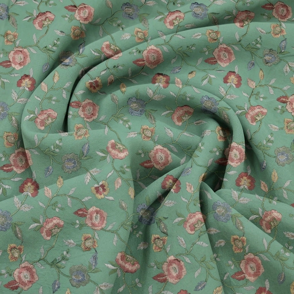 Violet Crepe Fabric - EB12692
