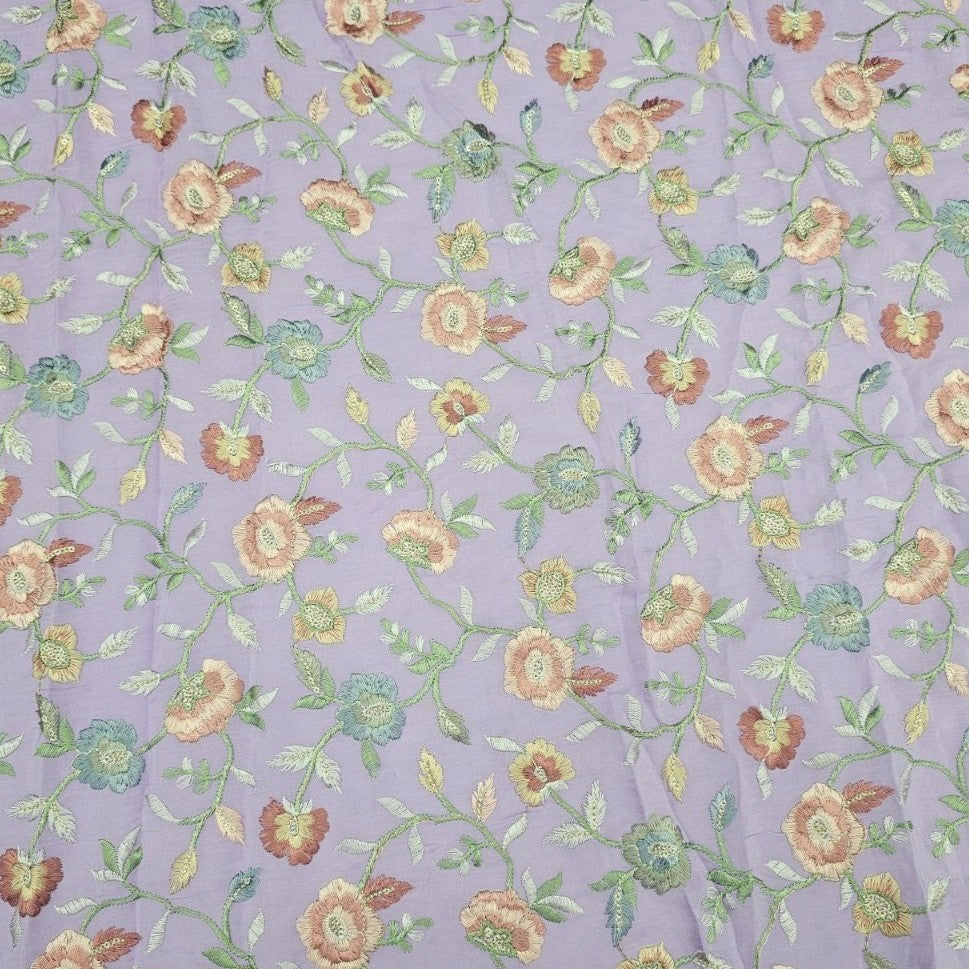 Violet Crepe Fabric - EB12692