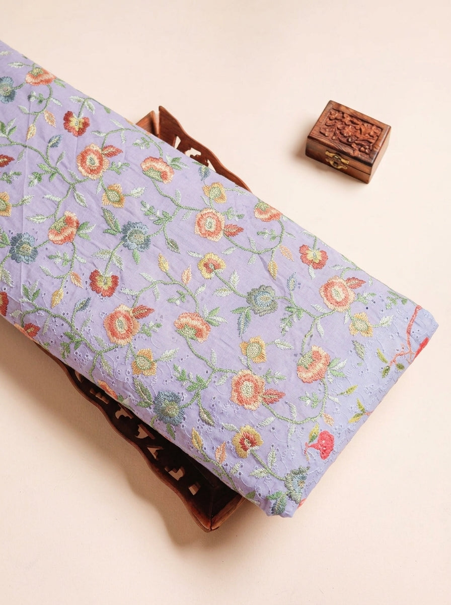 Violet Crepe Fabric - EB12692