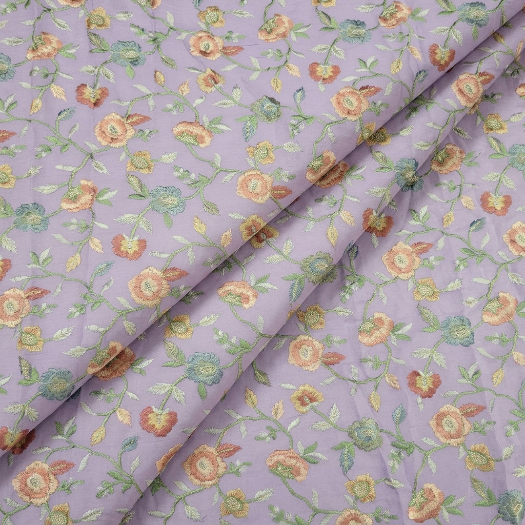 Violet Crepe Fabric - EB12692