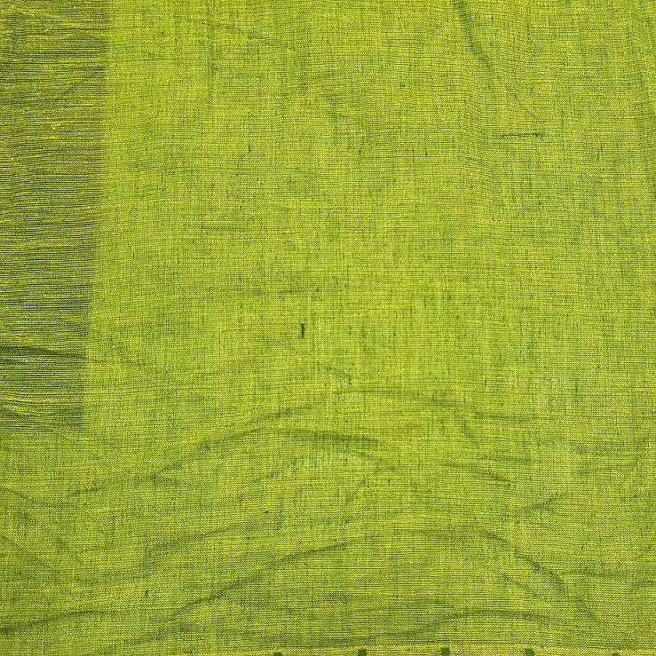 Zari Border Cotton Fabric - EB12744 - Flat fabric