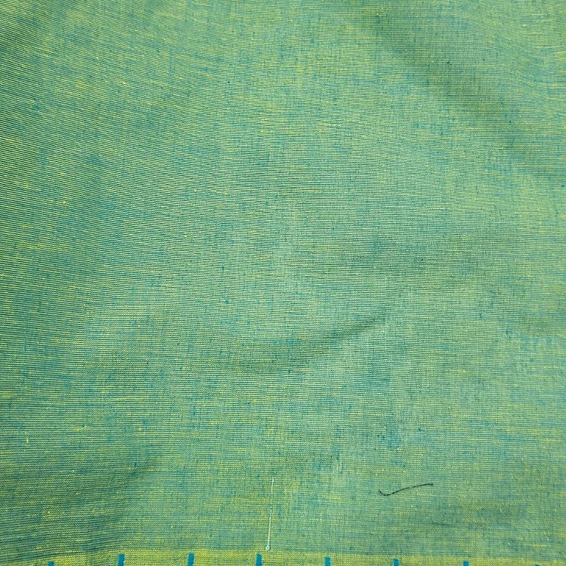 Zari Border Cotton Fabric - EB12747 - Flat fabric