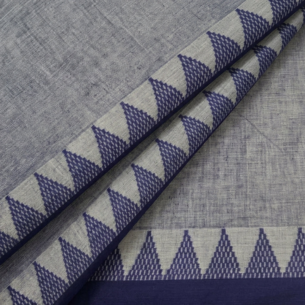 Zari Border Cotton Fabric - EB12755 - folds