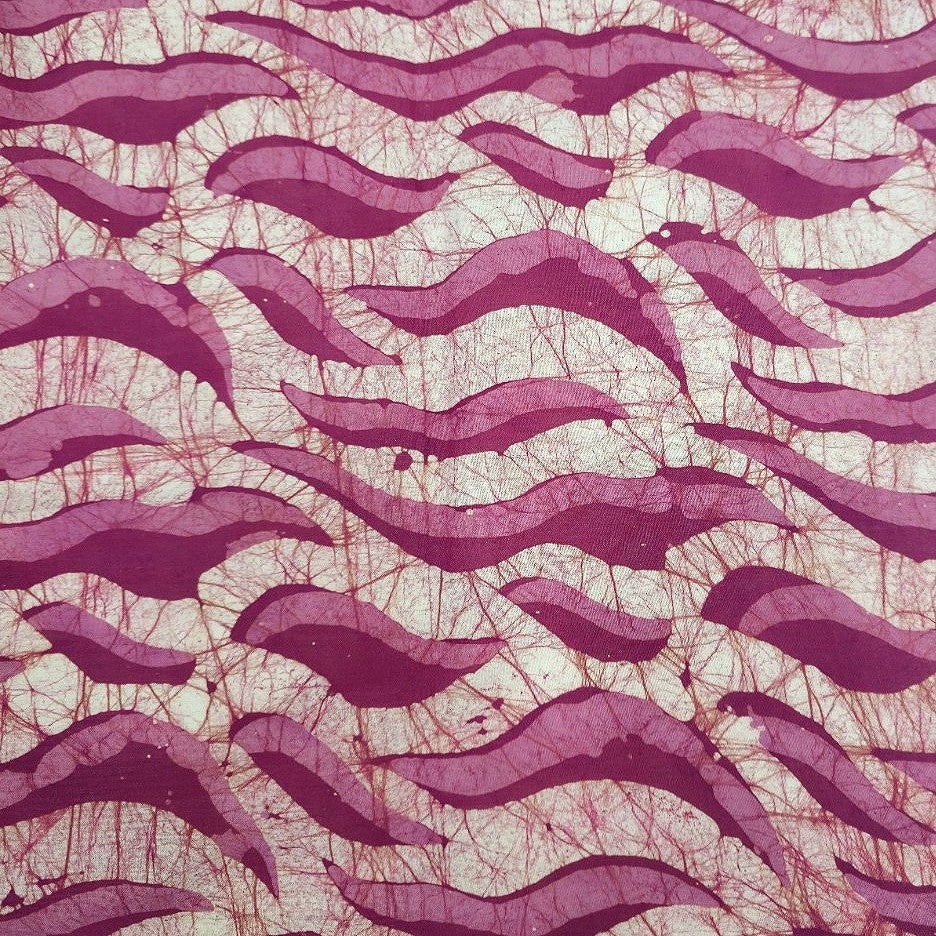 Pink Batik Cotton Fabric - EB12775