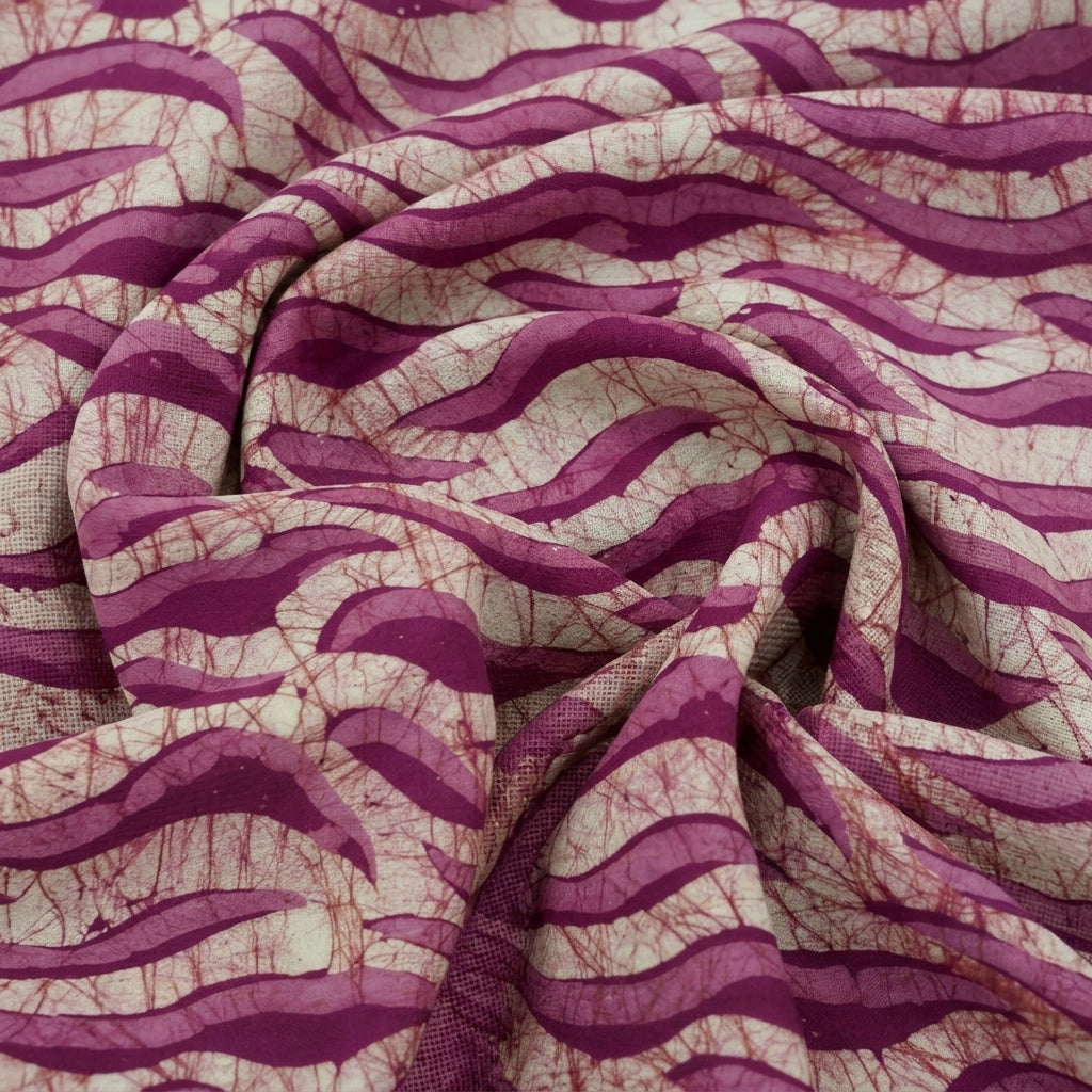 Swirled Batik Pink Batik Cotton Fabric