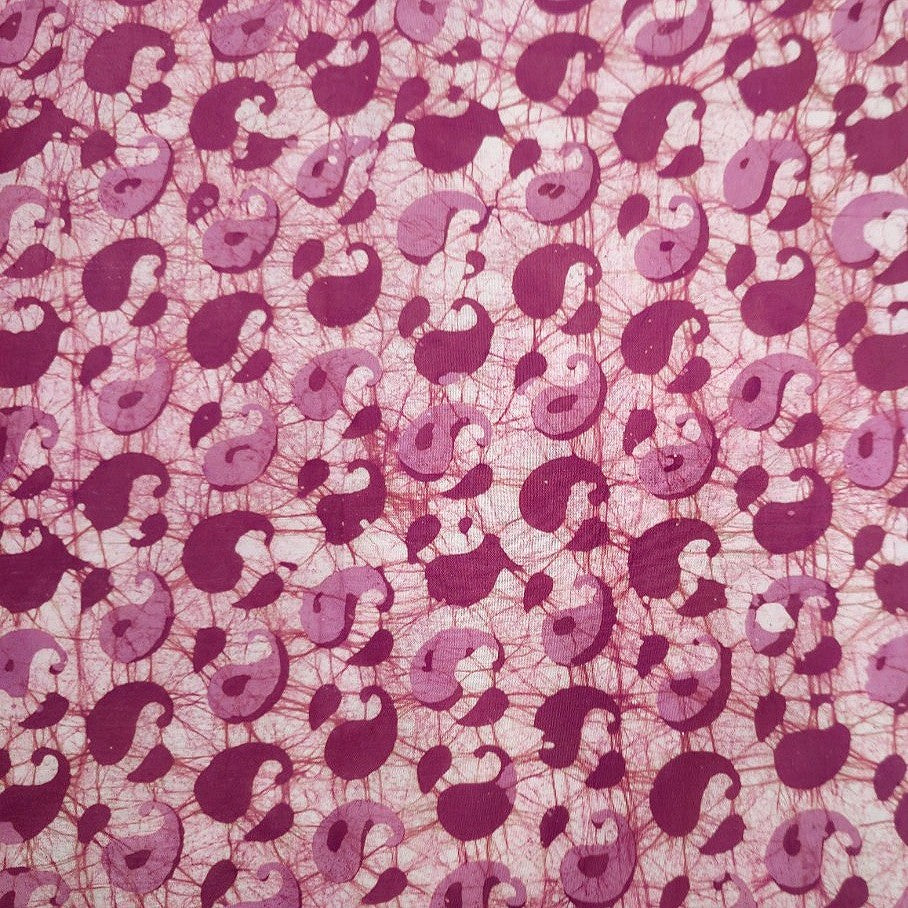 Pink Batik Cotton Fabric - EB12776