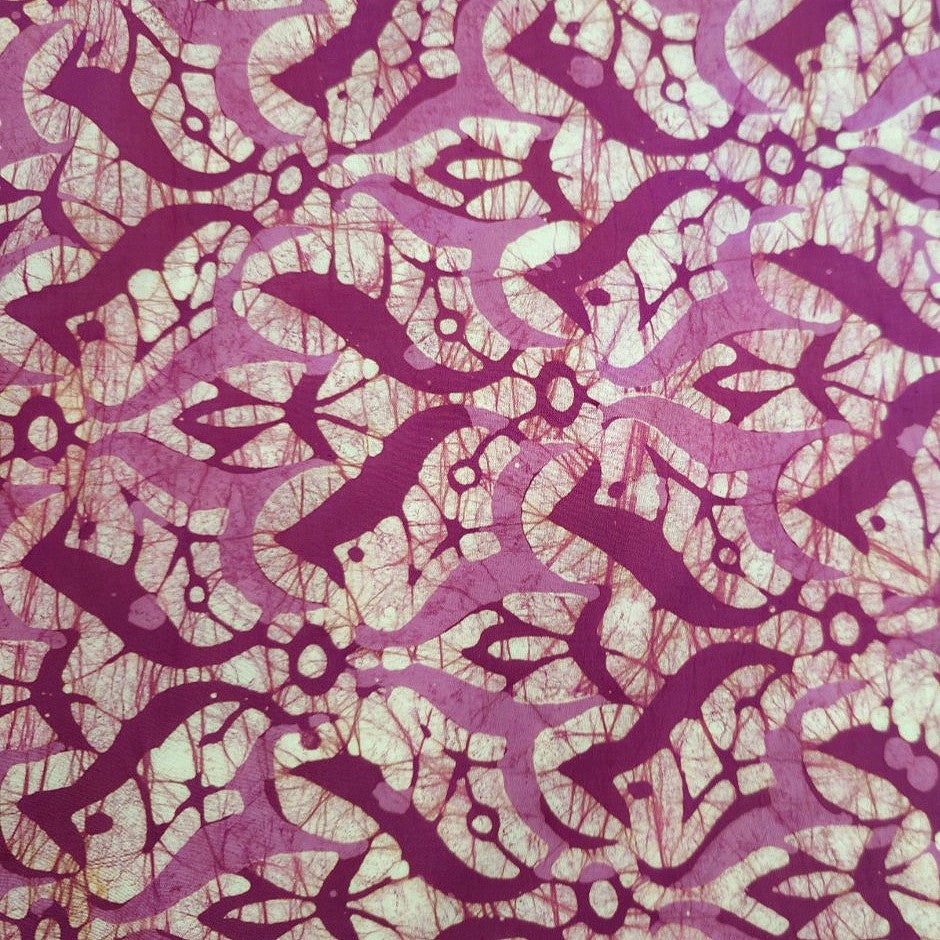Pink Batik Cotton Fabric - EB12777