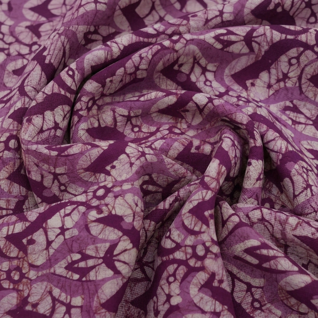 Swirled Batik Pink Batik Cotton Fabric