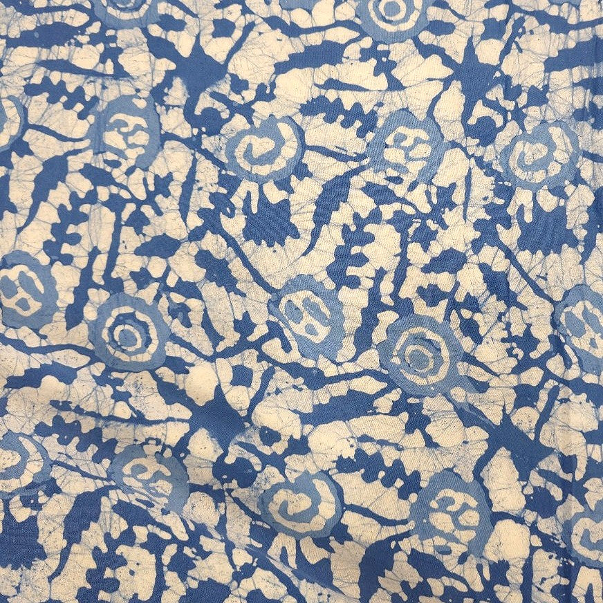 Indigo Batik Cotton Fabric - EB12779