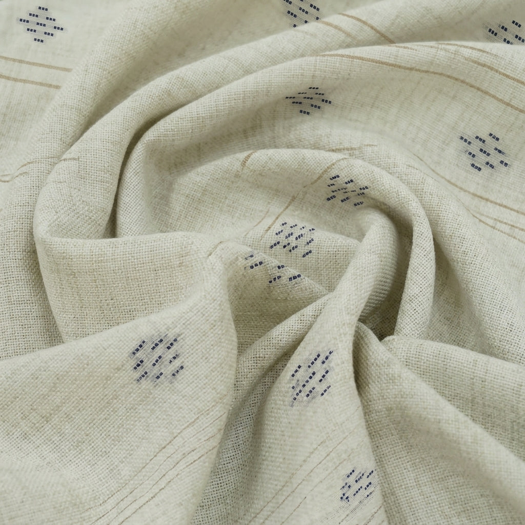 Swirled Striped Purple Striped Cotton Fabric