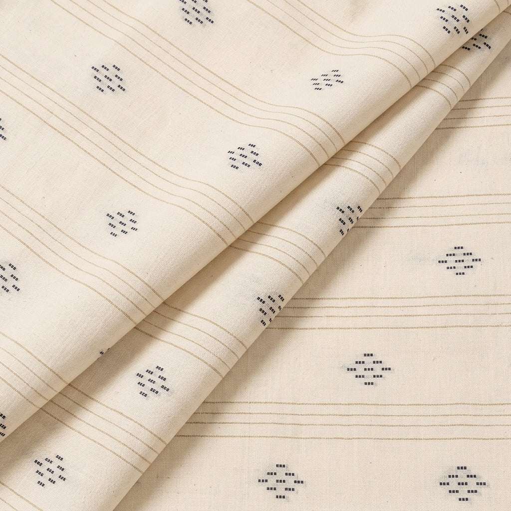 Folded Striped Purple Striped Cotton Fabric
