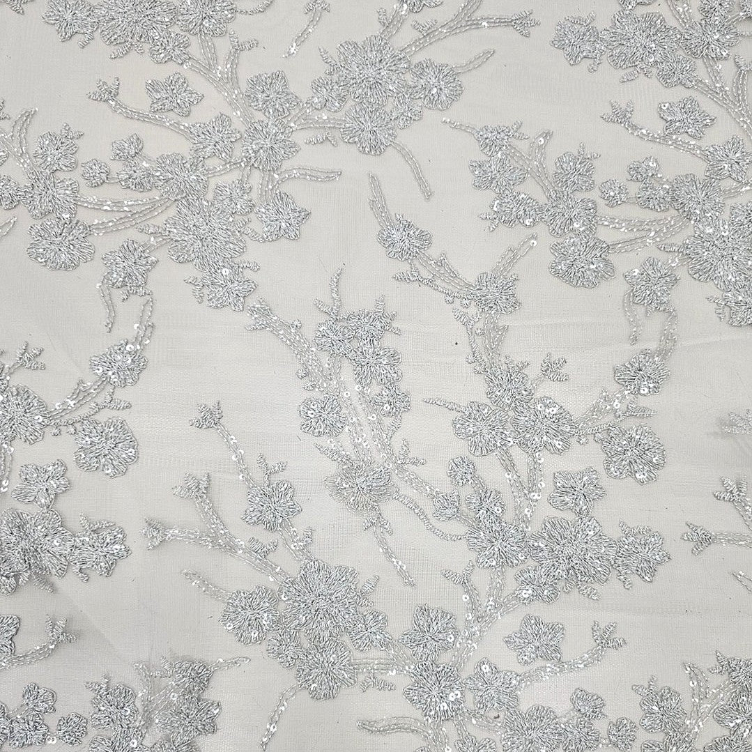 Floral Net Fabric