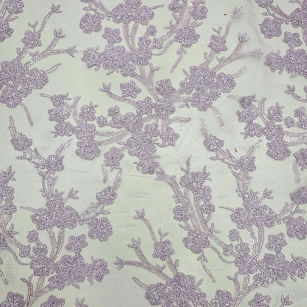 Floral Net Fabric