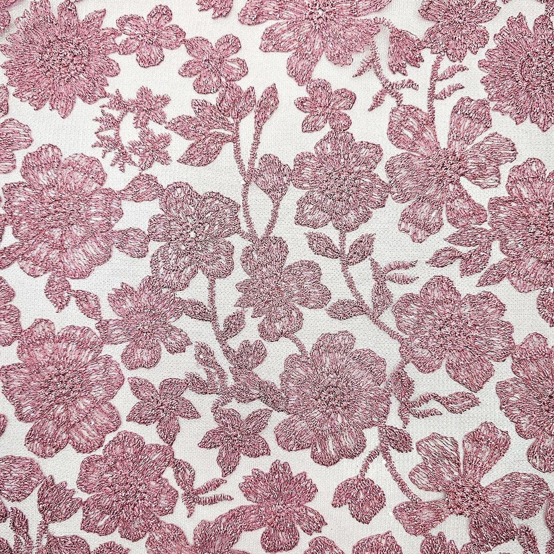 Floral Net Fabric