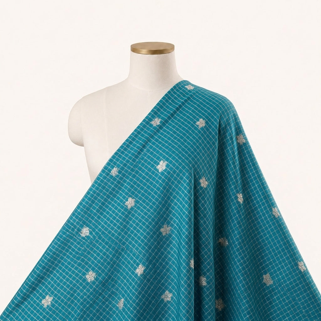 Zari Semi Banaras Fabric
