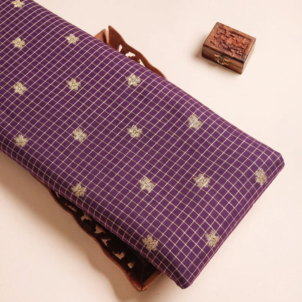 Zari Semi Banaras Fabric
