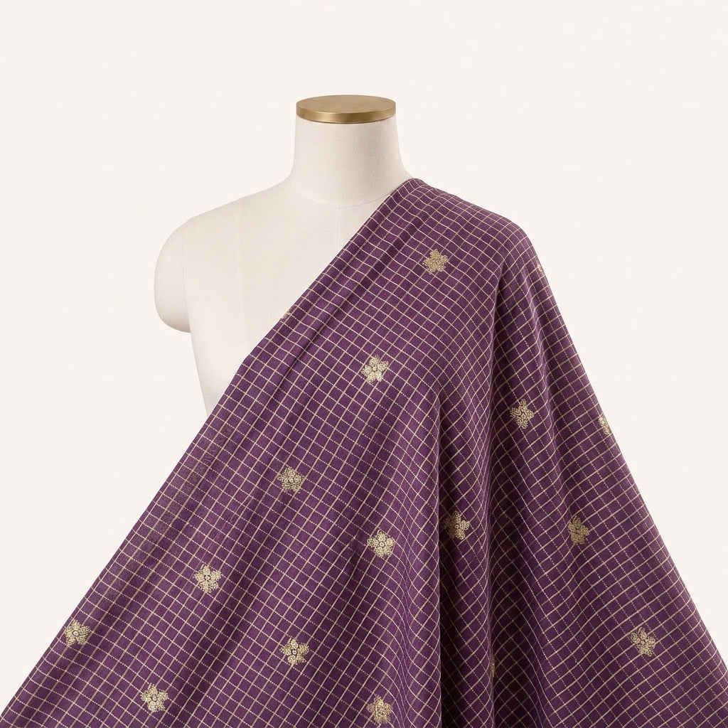 Zari Semi Banaras Fabric